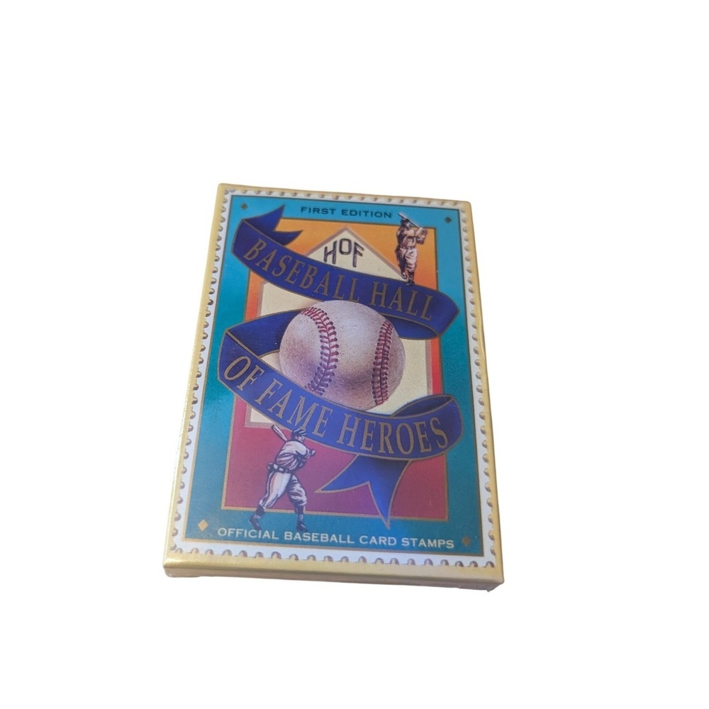 Baseball Hall of Fame Heroes First Edition Official Card Stamps 12 Card Set New